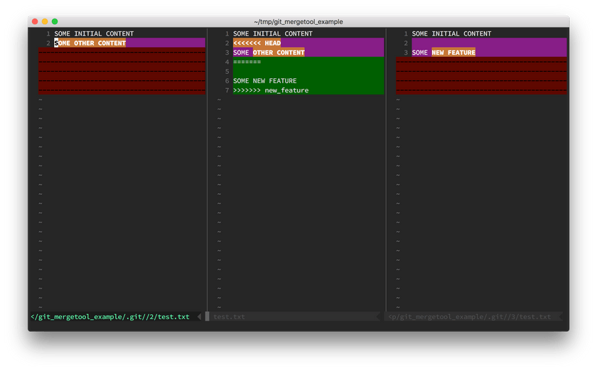 nvimdiff merging